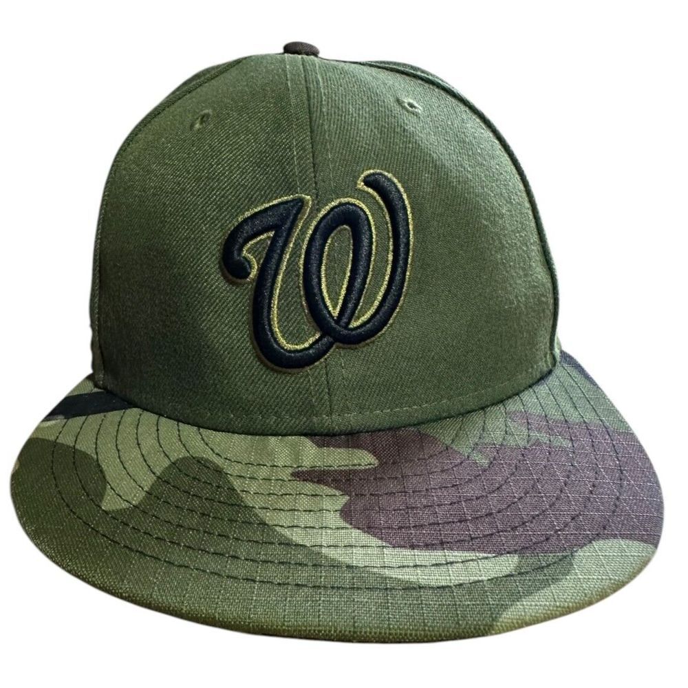 MEMORIAL DAY WASHINGTON NATIONALS MLB‎ New Era Fitted Hat Size 6 7/8